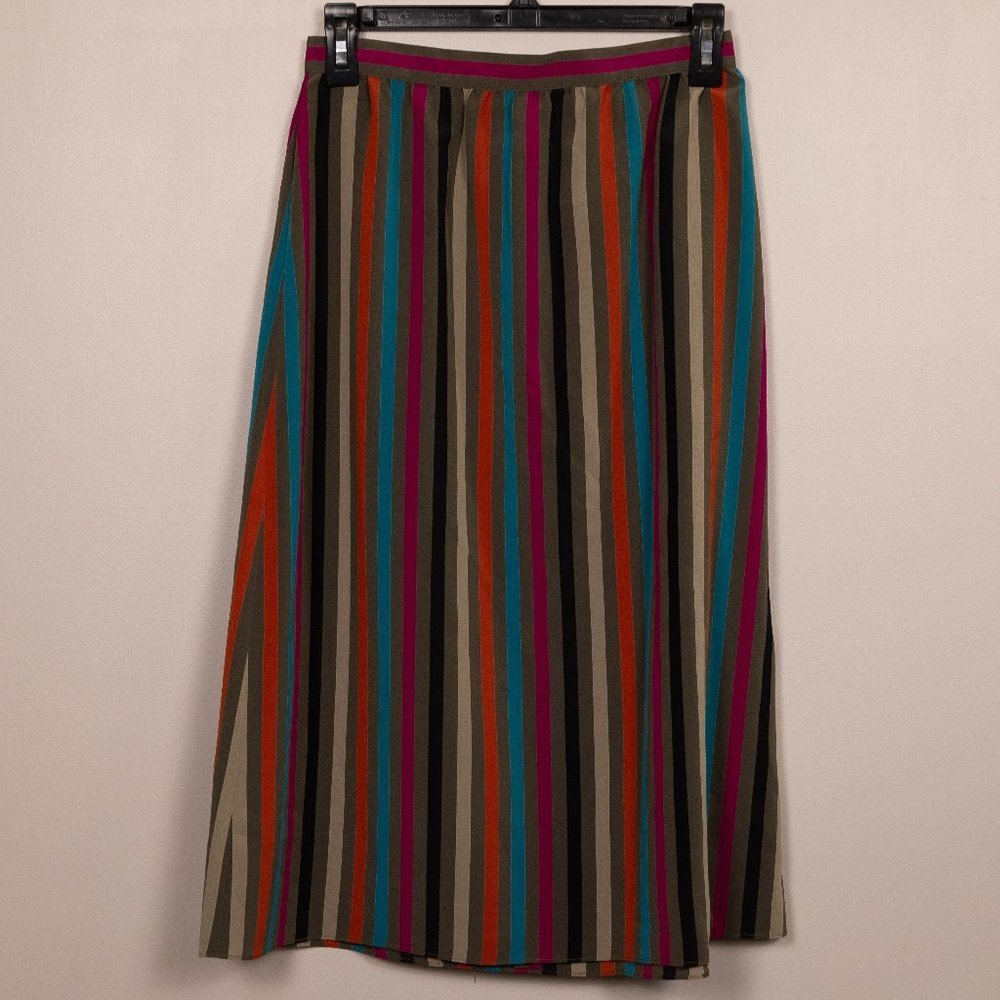 Vintage Sasson stripe A-line skirt- 8/9